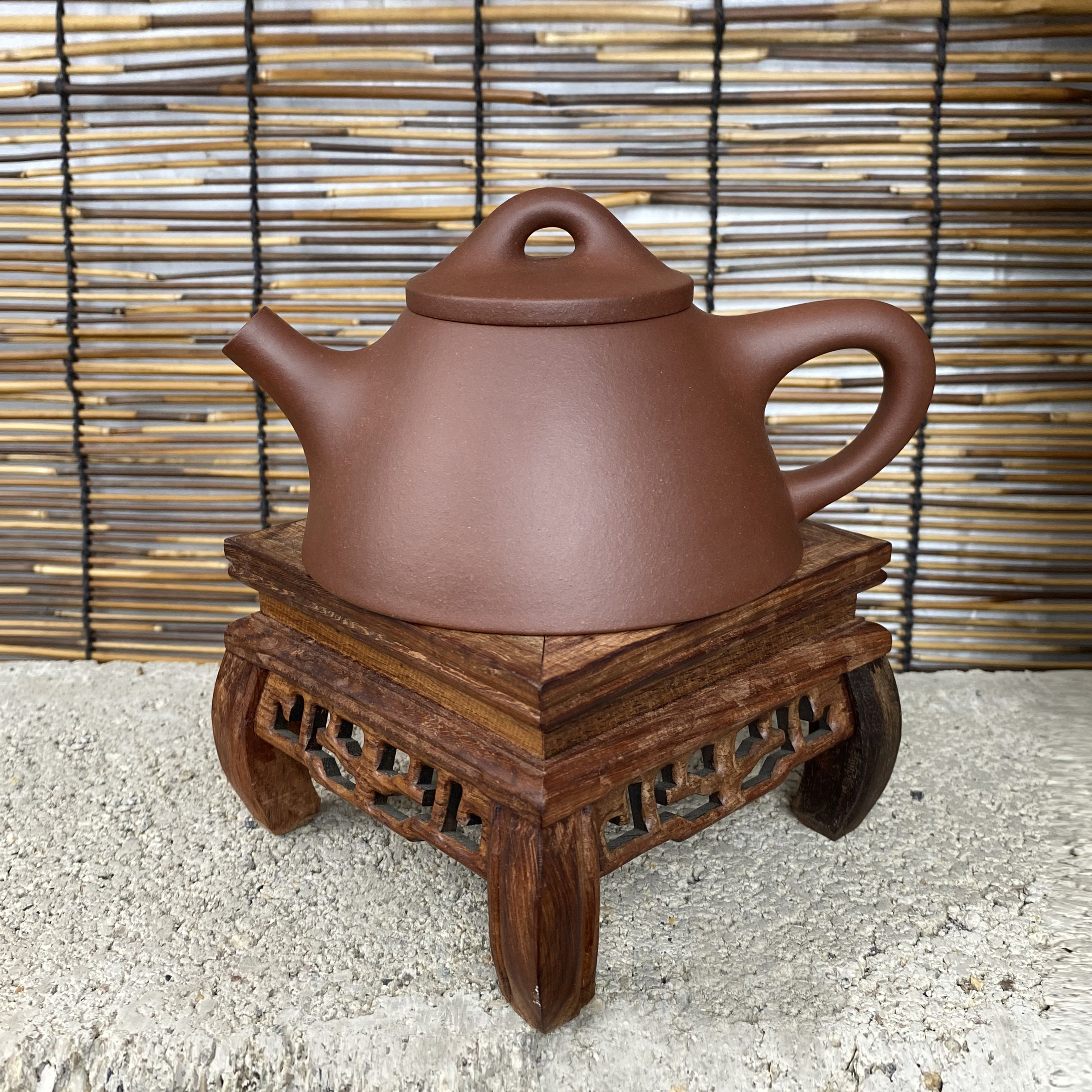 原矿紫泥霸王石瓢紫砂壶