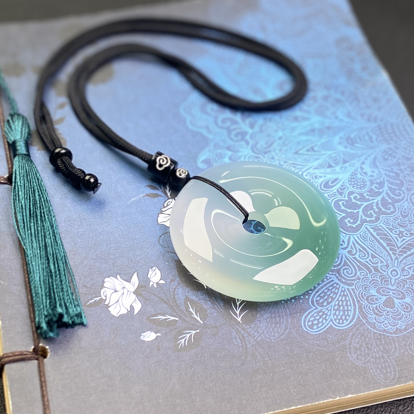 311591/玛瑙梦幻半山半水平安扣 多样性一件发