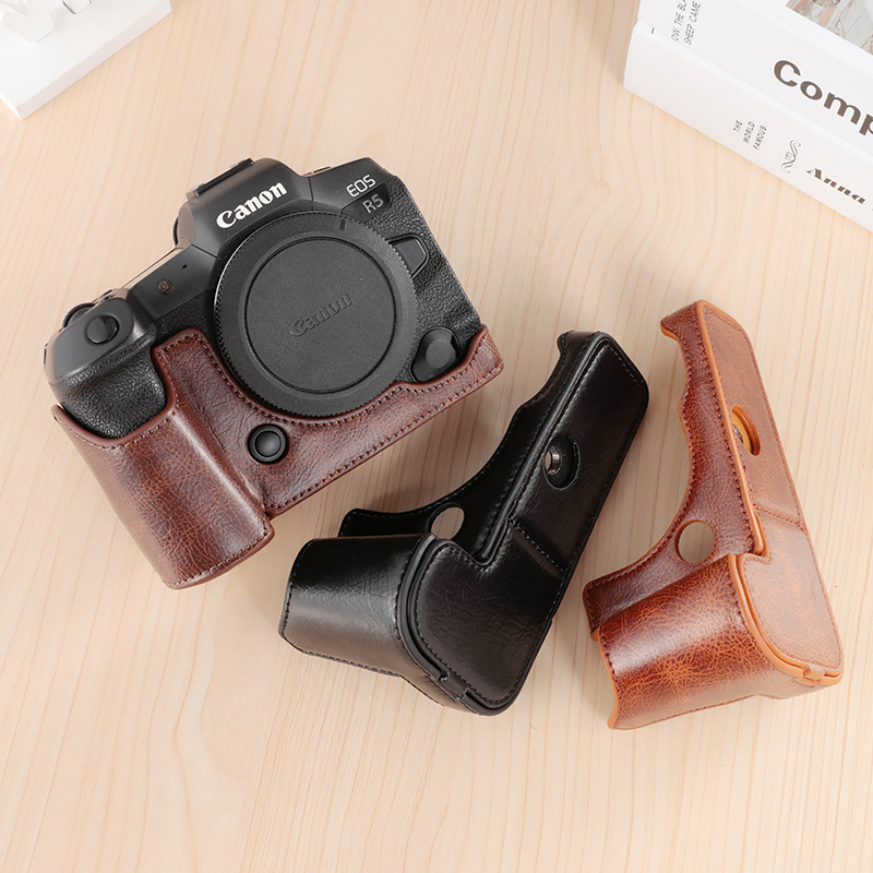 佳能5D4保护套5D3 5Dmark4 R5 R6 R62 R6二代底座相机半包配件