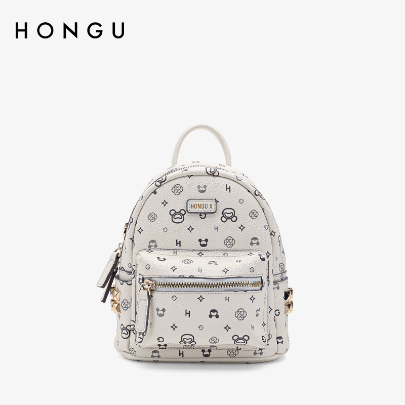 HONGU•X系列女士包包时尚双肩包大容量书包休闲电脑包潮H5194984