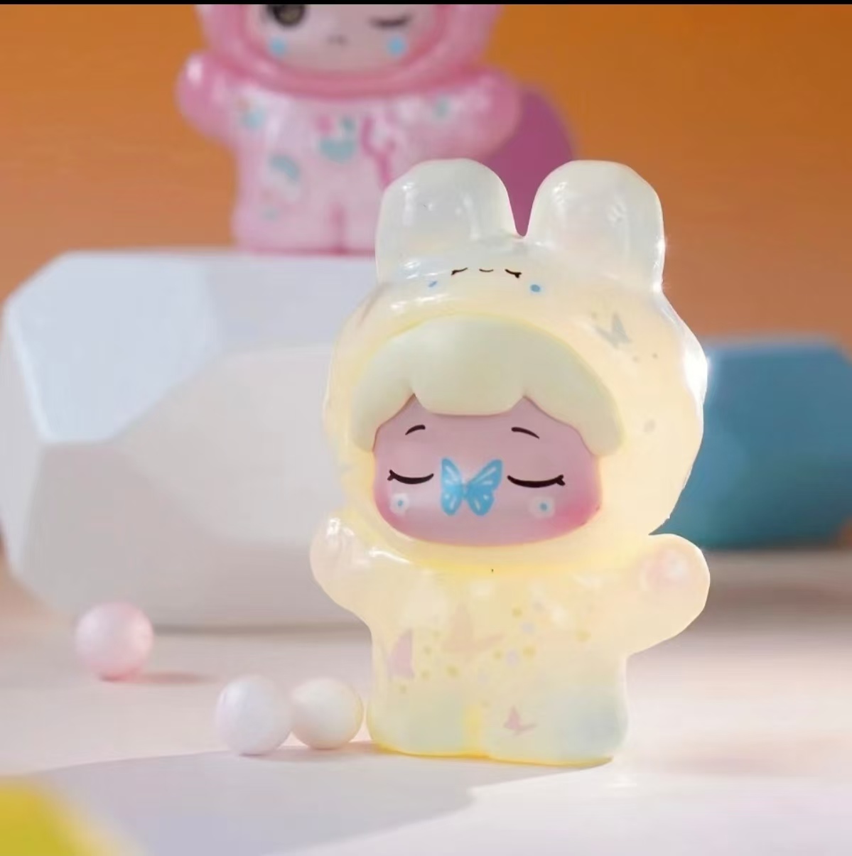 【新品现货】潮玩波普baobao抱抱春游记透色萌粒透明迷你盲盒送礼