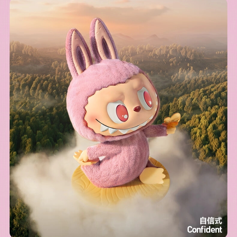 labubu THE MONSTERS慵懒瑜伽系列手办盲盒潮流玩具礼物