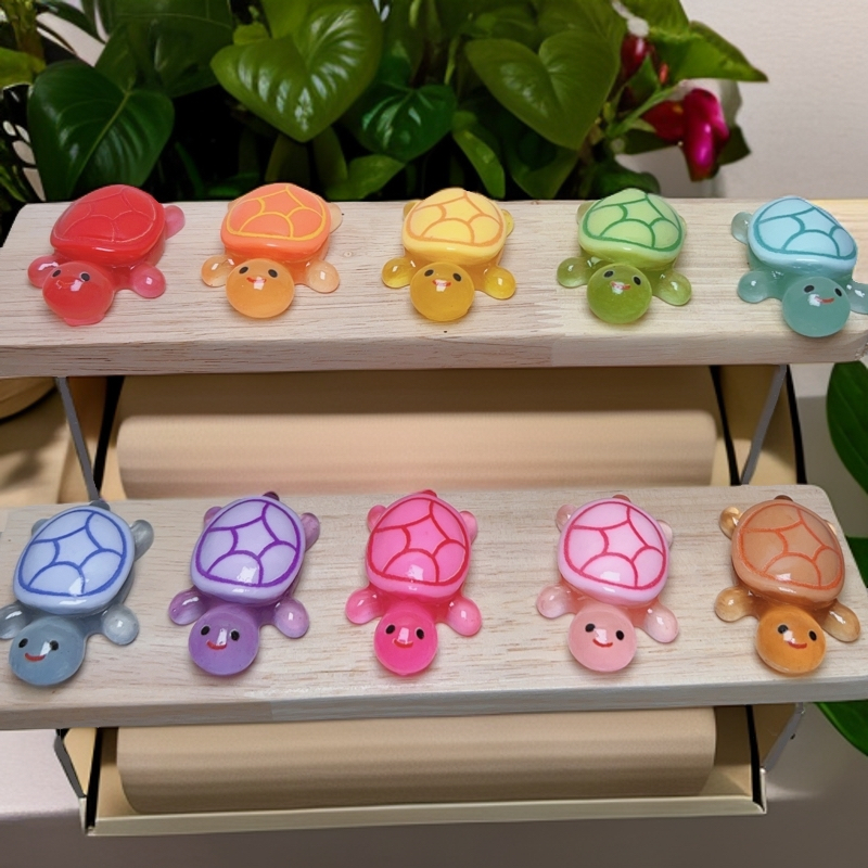 【直播拆】爆款树脂夜光小乌龟 （DIY摆件）网红可爱立体自制