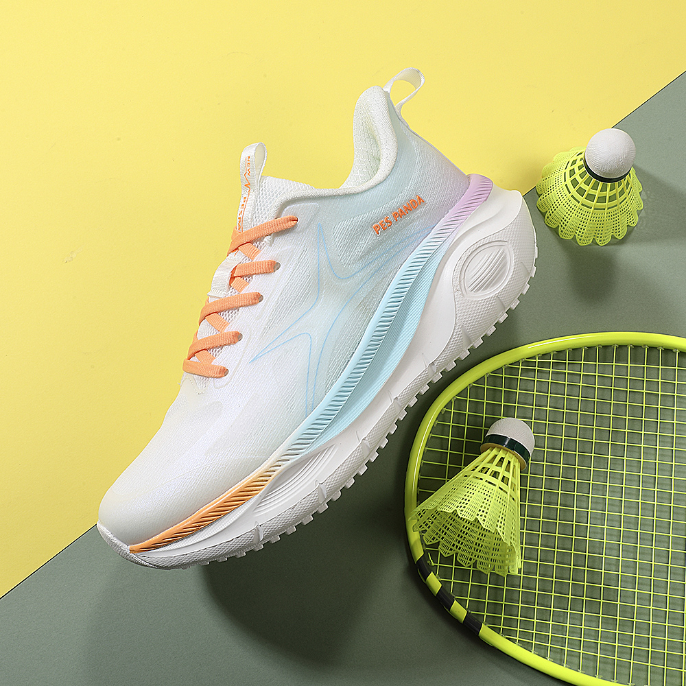 PESPANDA/佩斯熊猫新款情侣马拉松透气轻便软底减震健身慢跑鞋