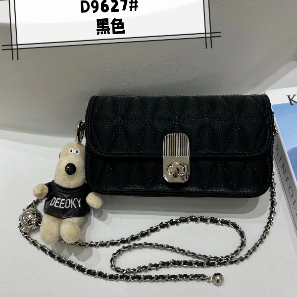 ZT-D9627-黑色女士潮流时尚经典气质百搭单肩斜跨包