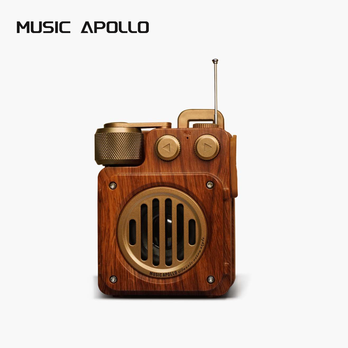 Music Apollo迷你复古创意音响户外蓝牙炫酷收音机小音箱蓝牙音箱