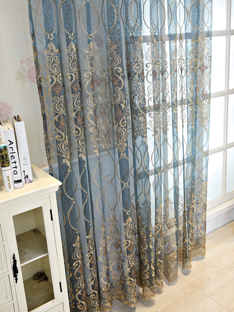 成品绣花纱帘门帘直播间看款式样品处理
