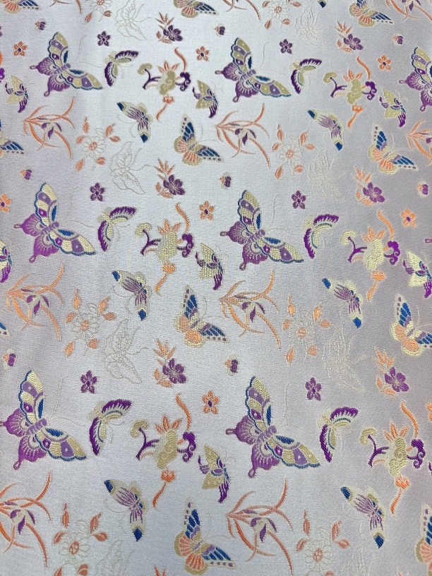 慕晓【比翼双飞】国风锦缎提花服装面料新中式旗袍马甲外套新宋锦