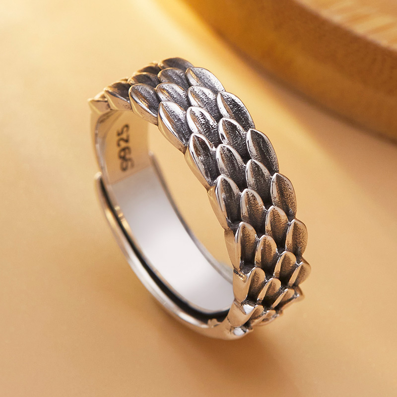 925银戒指 戒指龙麟纯银指环男手工时尚个性霸气做旧素款潮流百搭