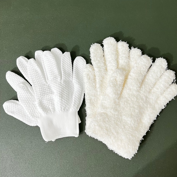 加厚菠萝纹毛绒文玩手套盘核桃抛光耐磨神器