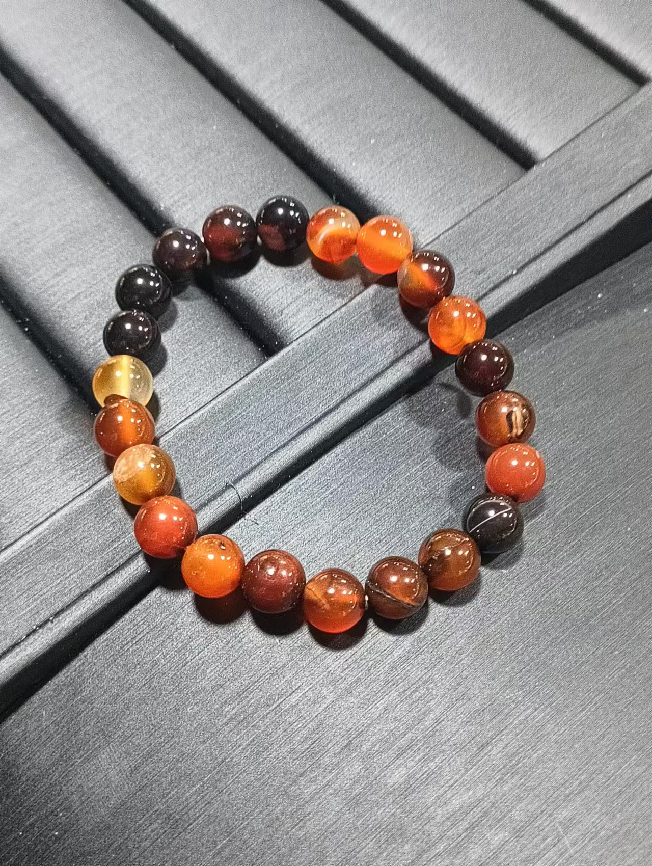 幻彩玛瑙手串大气男女情侣时尚百搭J060