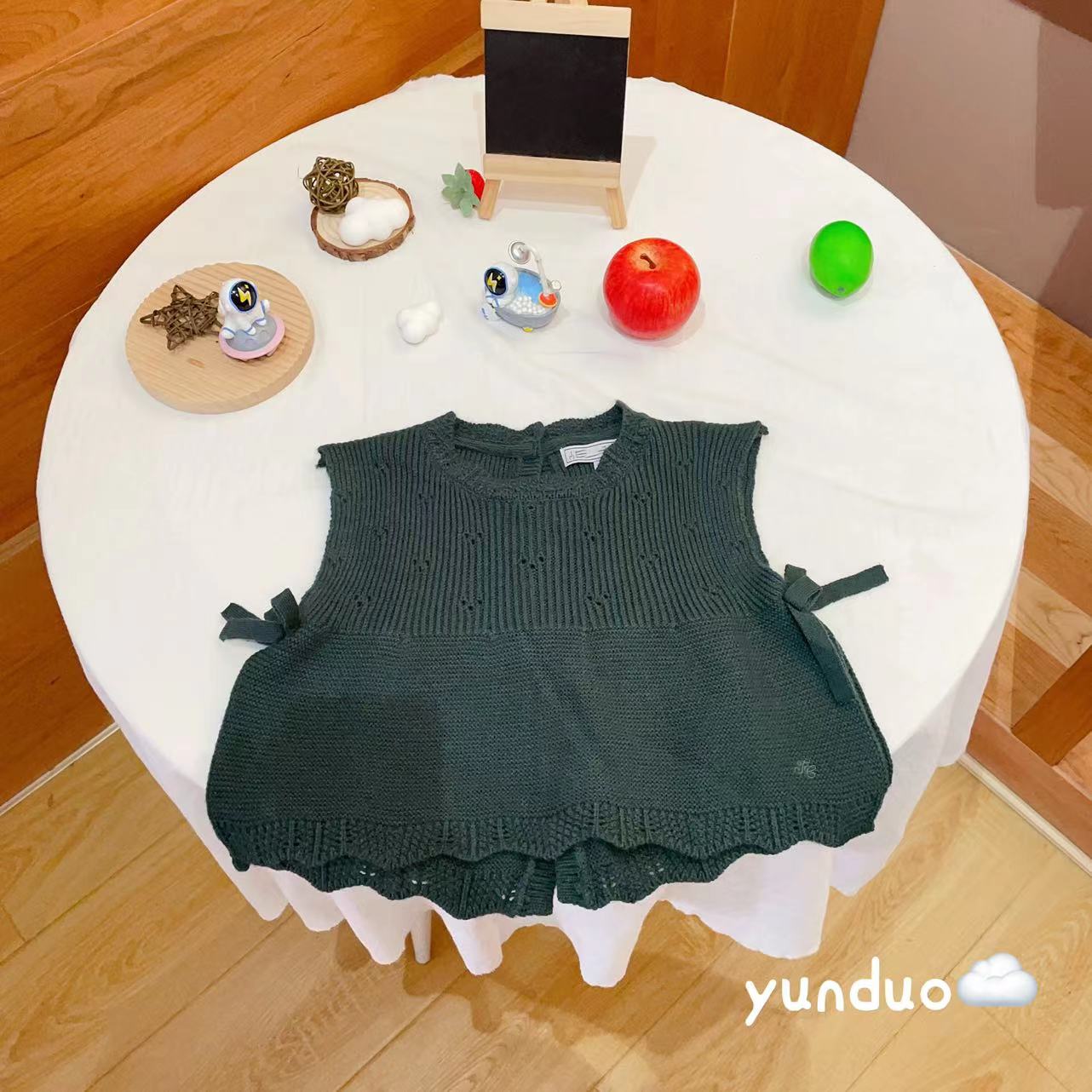 【原韩D】儿童绿色绵绵高弹力百搭马甲2312