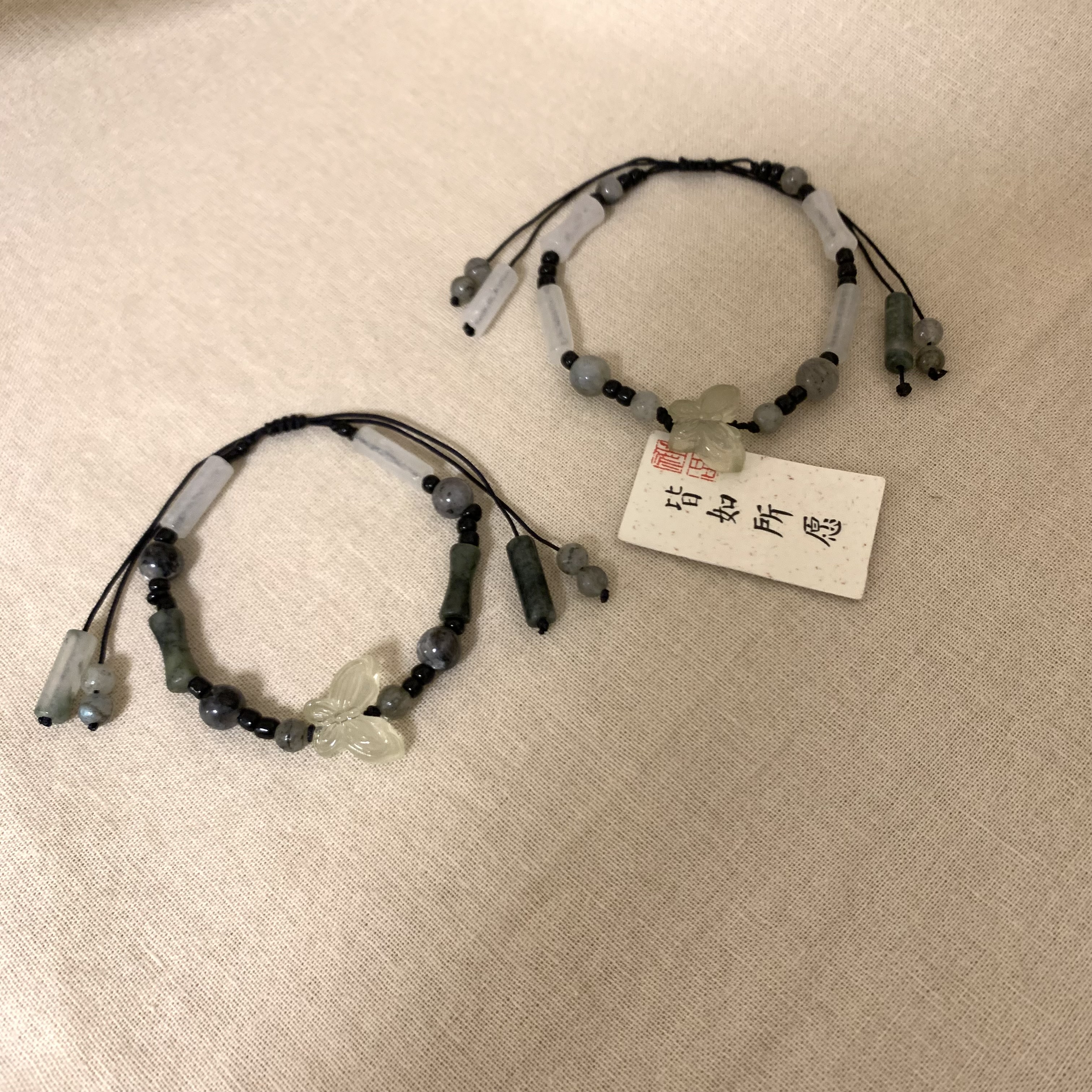 非金属树脂手链 新中式清冷感手绳手链复古小石头竹节手串可调节
