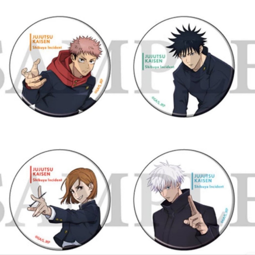 咒术回战塔店联动涉谷事变吧唧徽章盲抽  默认代拆