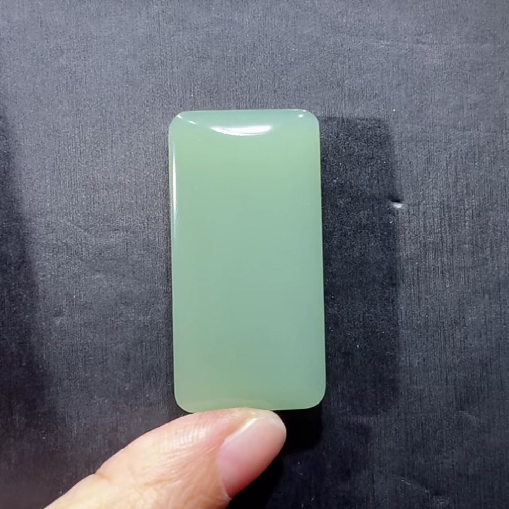 福利！夹层料！和田玉俄料碧玉鸭蛋青粉青无事牌吊坠