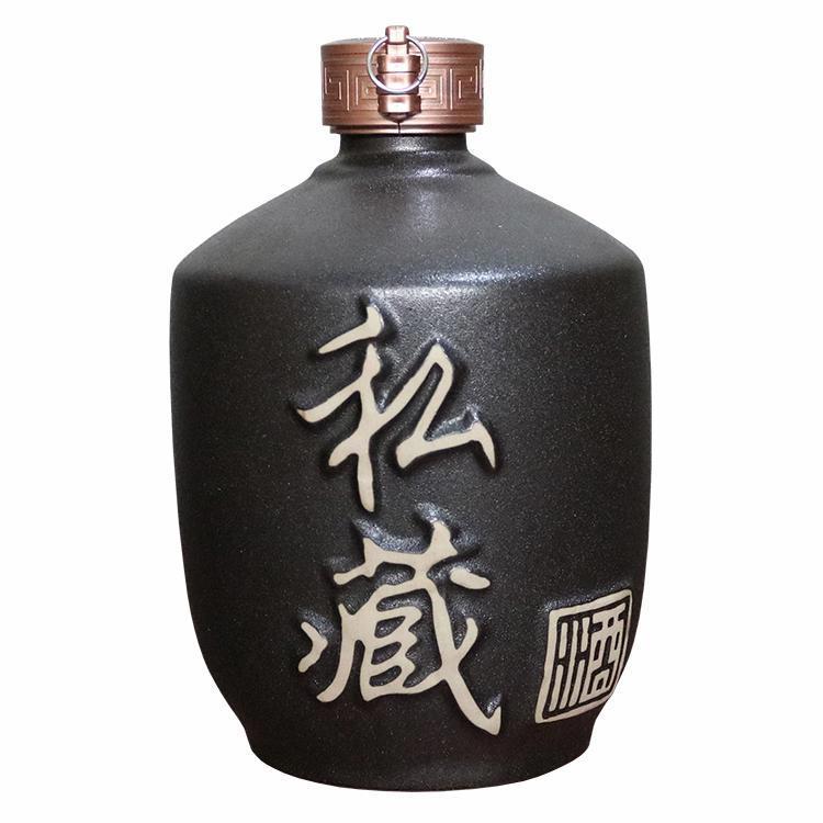 一二三五十斤私藏陶瓷空酒瓶土陶复古家用酒壶密封酒罐装白酒坛子
