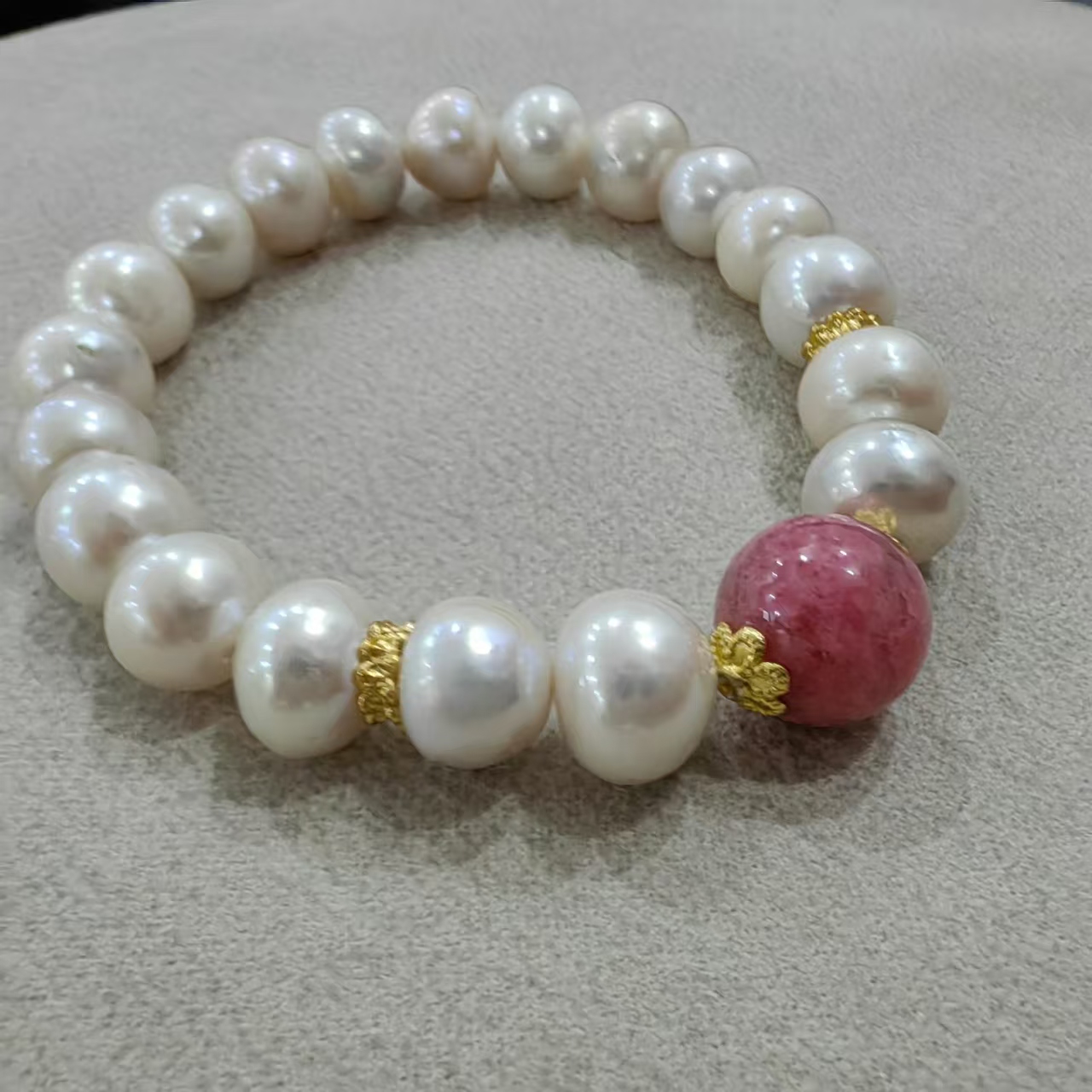 天然珍珠，搭配好看