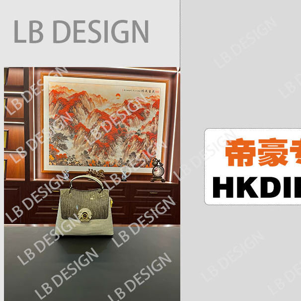 LBDESlGN【香港帝豪9073-1白色】欧美高端2024女神经典时尚百搭包包