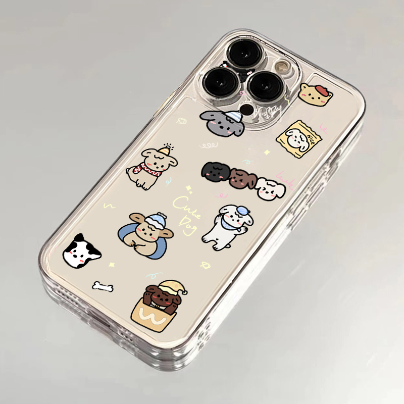 狗狗日常iphone15苹果手机壳14promax硅胶13pro透明软12可爱11ins