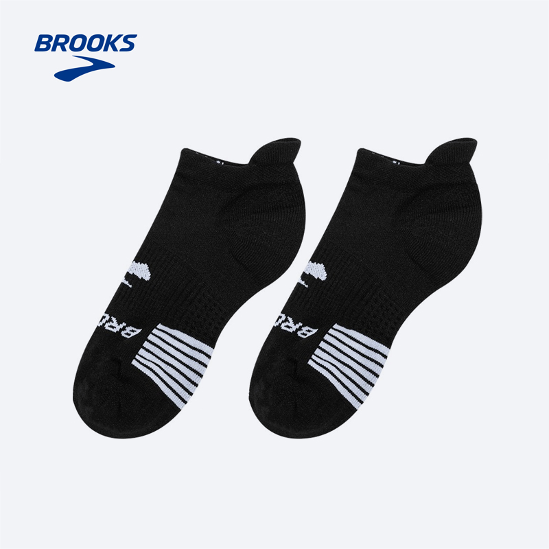 BROOKS布鲁克斯跑步袜子男透气女速干运动袜马拉松防脱短筒2双装