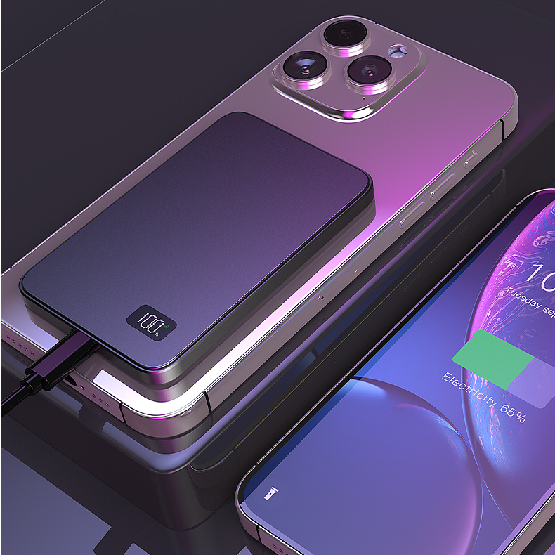 梵魅超薄无线磁吸充电宝便携式快充移动电源通用Magsafe外接电池