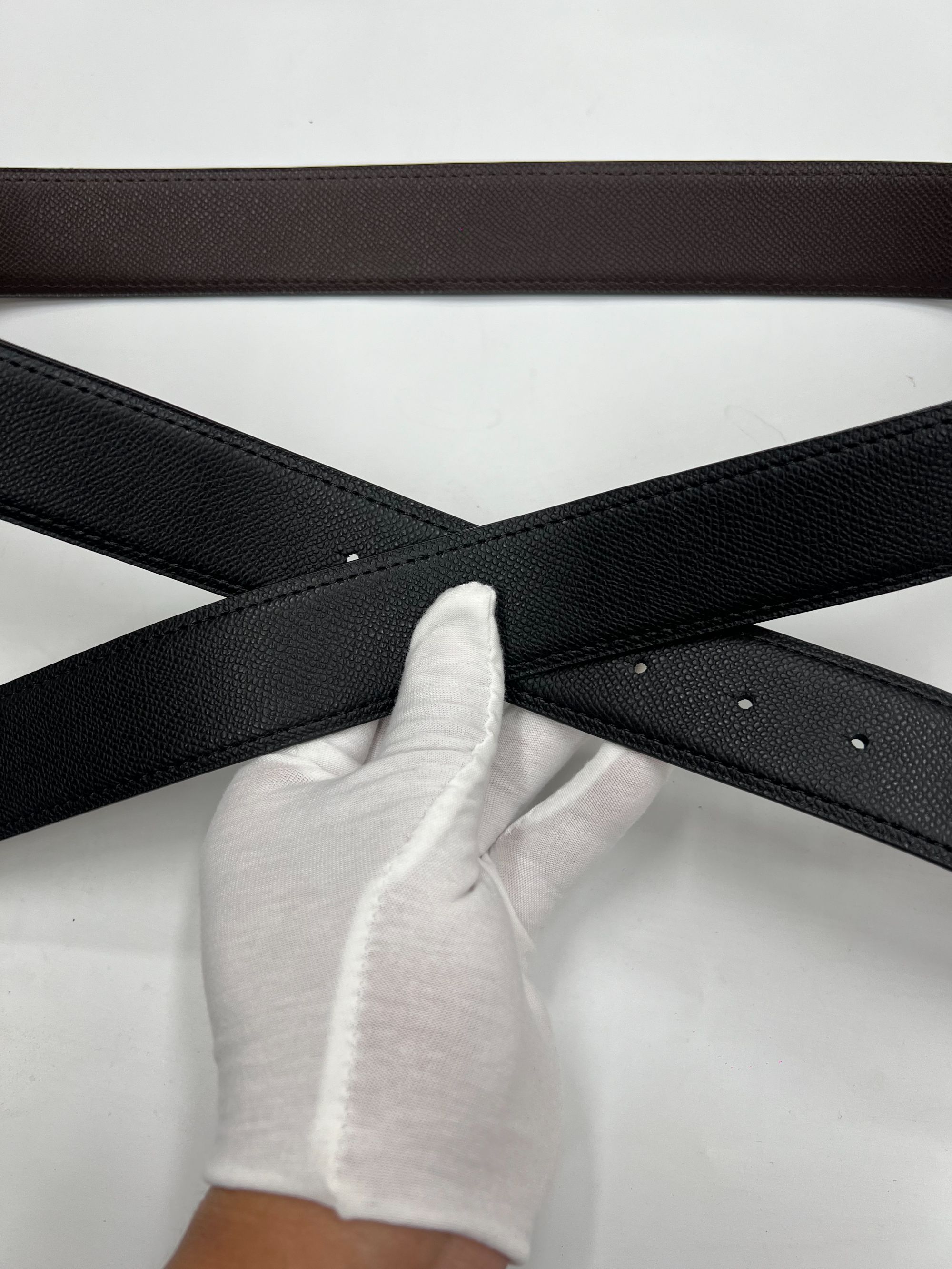 DQ 男士真皮牛皮腰带时尚休闲百搭/带口头一整套