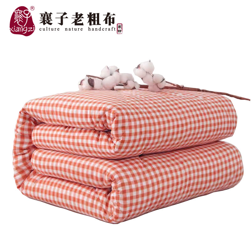 xiangzi/襄子老粗布【冬被棉花被单双人春秋被 秋冬被】亲肤加厚