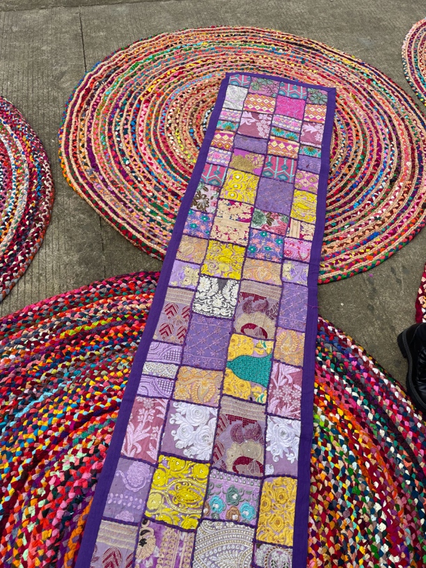 印度刺绣桌旗直播间挑颜色