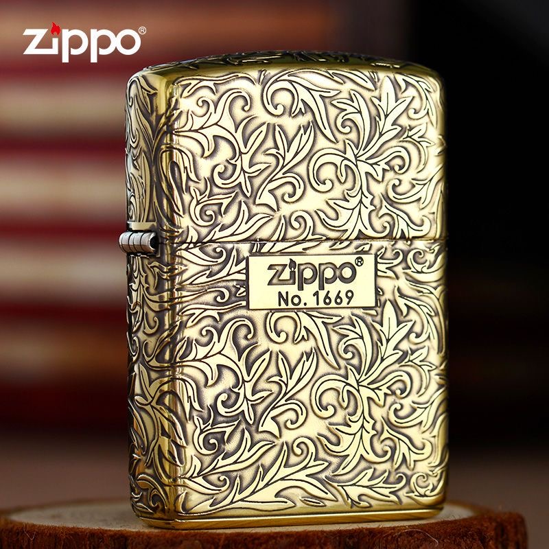 ZIPPO/之宝打火机美国进口防风煤油火机唐草之宝ZBT-3-21BTCH1X1
