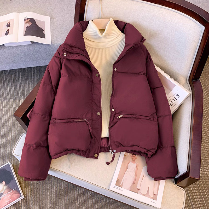 短款九江棉服女小个子2023新款秋冬季加厚时尚面包服大尺码外套