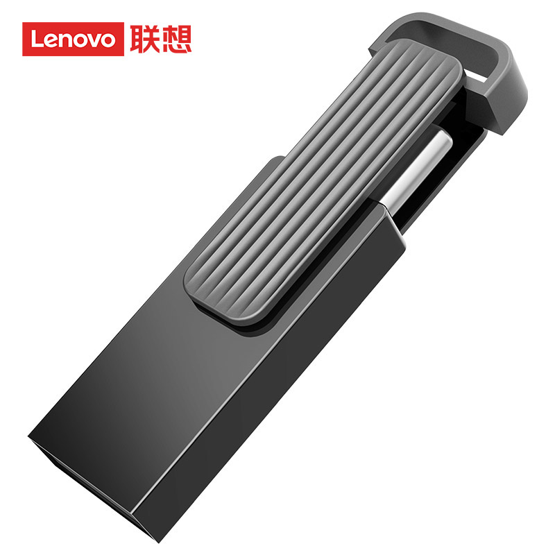 联想X3C Max双接口两用闪存盘通用神器旋转便携金属多功能