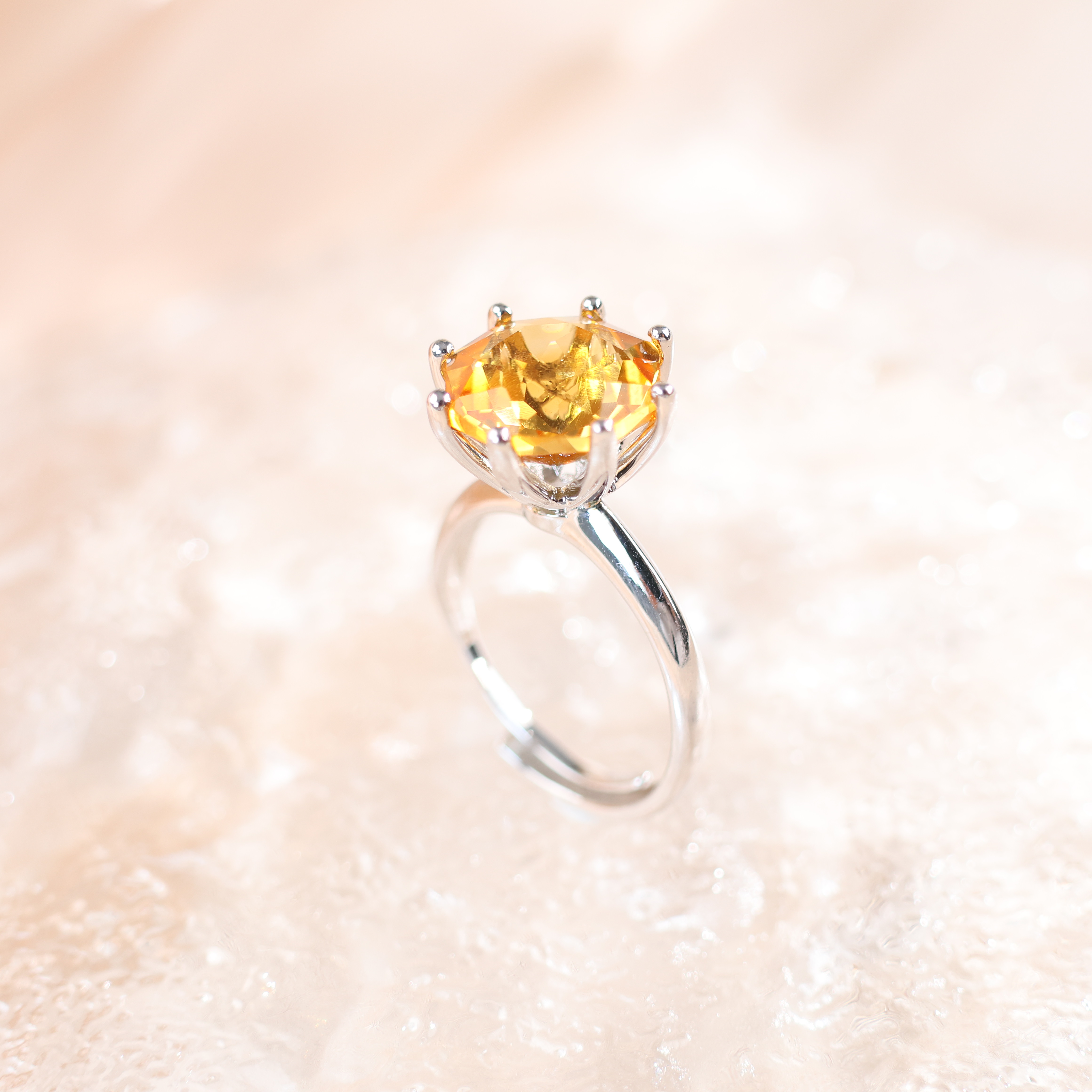 【正念珠宝】独立设计水晶戒指-010891