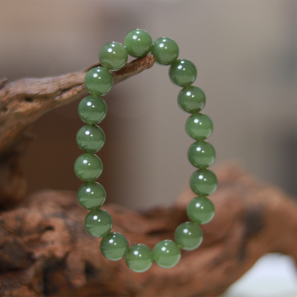 和田玉青黄口手串·10mm单圈·SHT3019