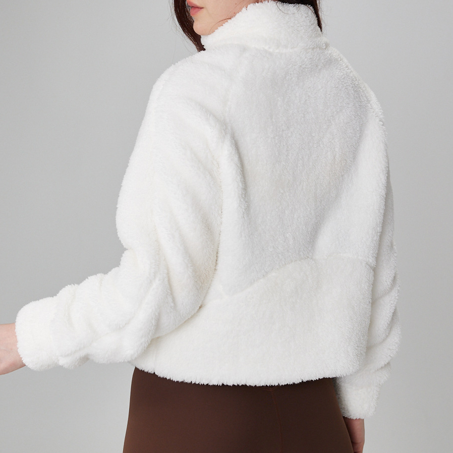 加厚科技绒毛毛衣瑜伽外套恒温保暖不掉毛秋冬