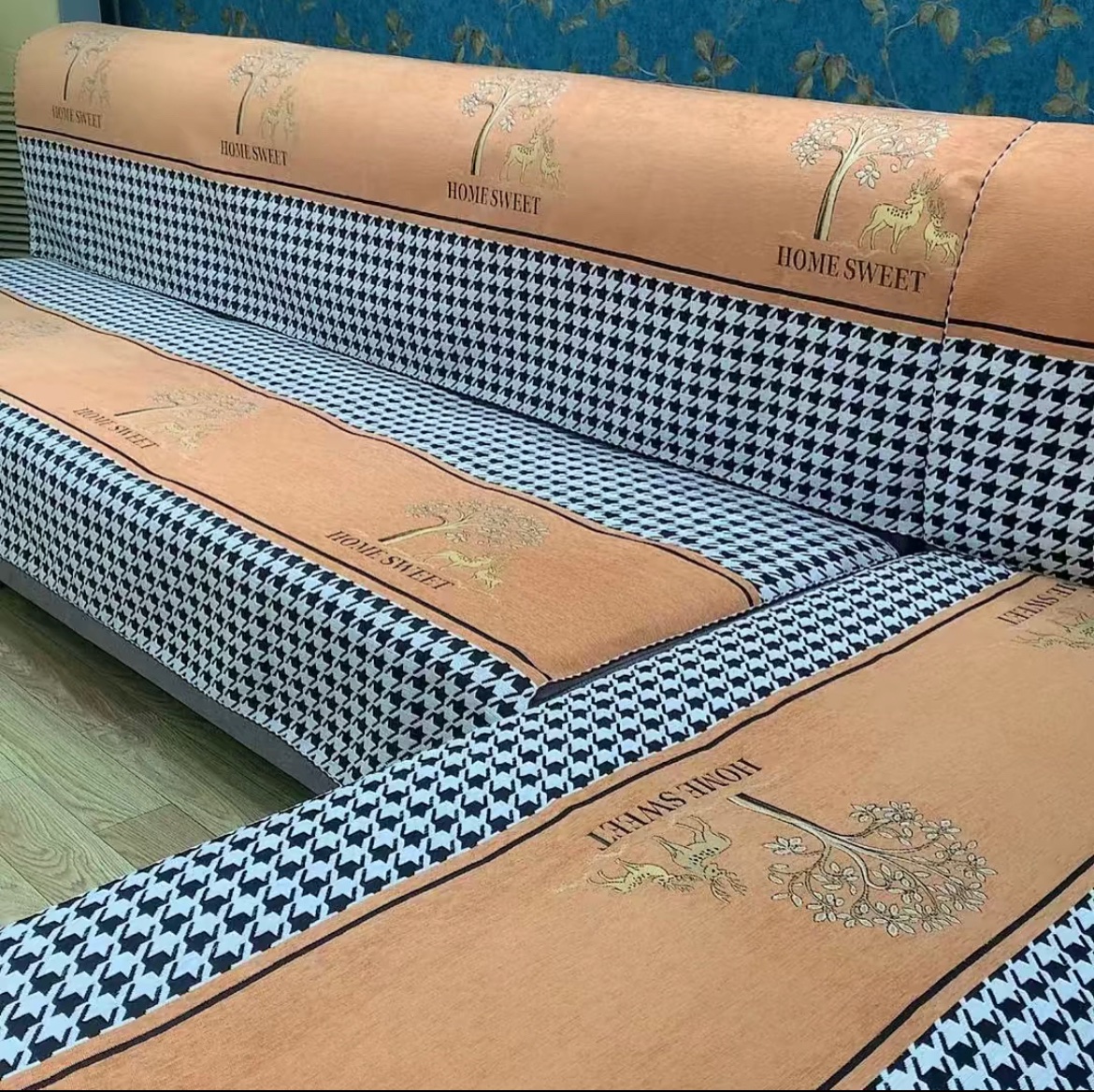 千鸟格沙发垫沙发坐垫客厅百搭