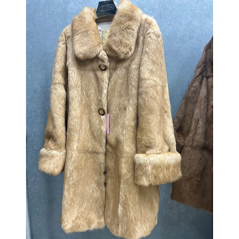 0627兔毛皮草外套真毛新款