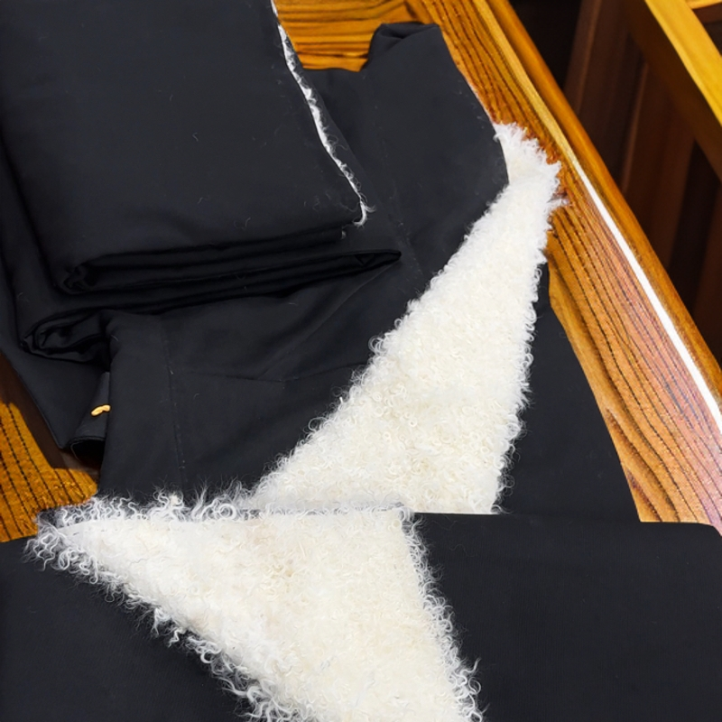 男士羊羔毛藏袍 藏装手工缝制毛料100%贴玛民族服饰加厚冬季男款