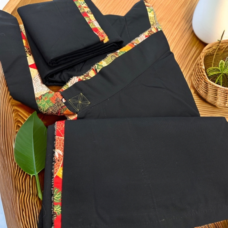 男士康巴藏袍 毛料80%贴玛民族服饰假两件时尚秋冬保暖黑色加绒