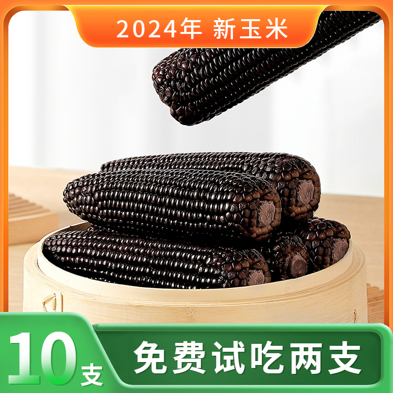 JR正宗东北头茬大棒银铝箔黑糯玉米早餐代餐整箱5.5斤/10根