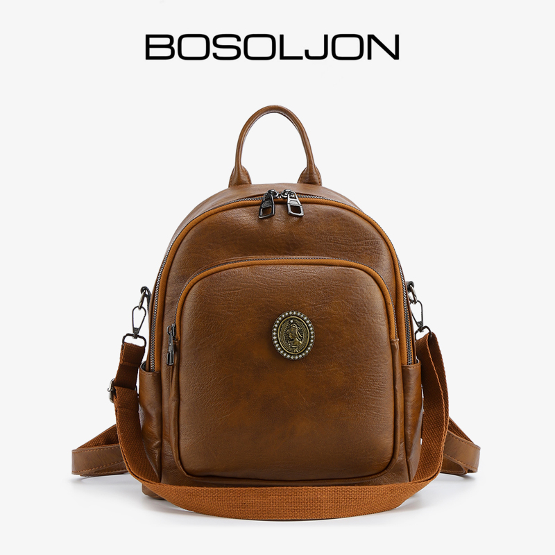 双肩包大容量双背包时尚休闲百搭女士复古潮流包包