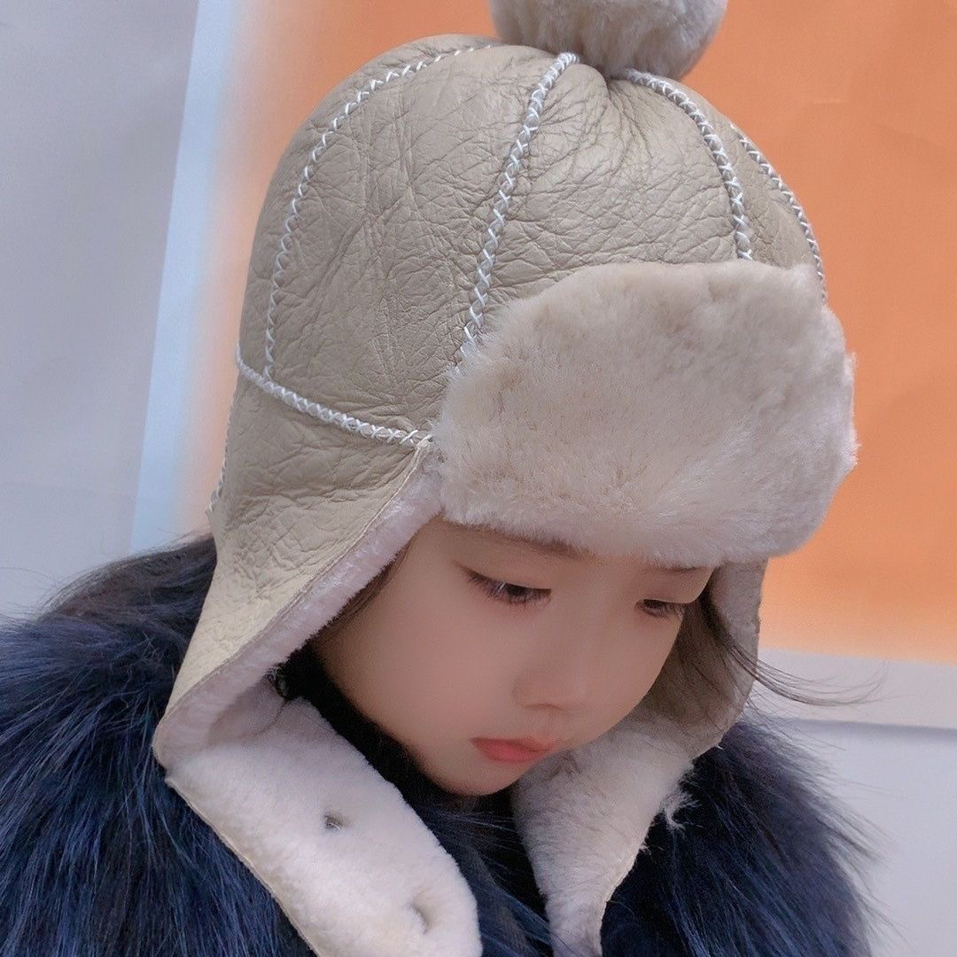 冬季宝宝帽子男女儿童帽羊毛一体帽防护面罩护耳套头防风保暖帽子