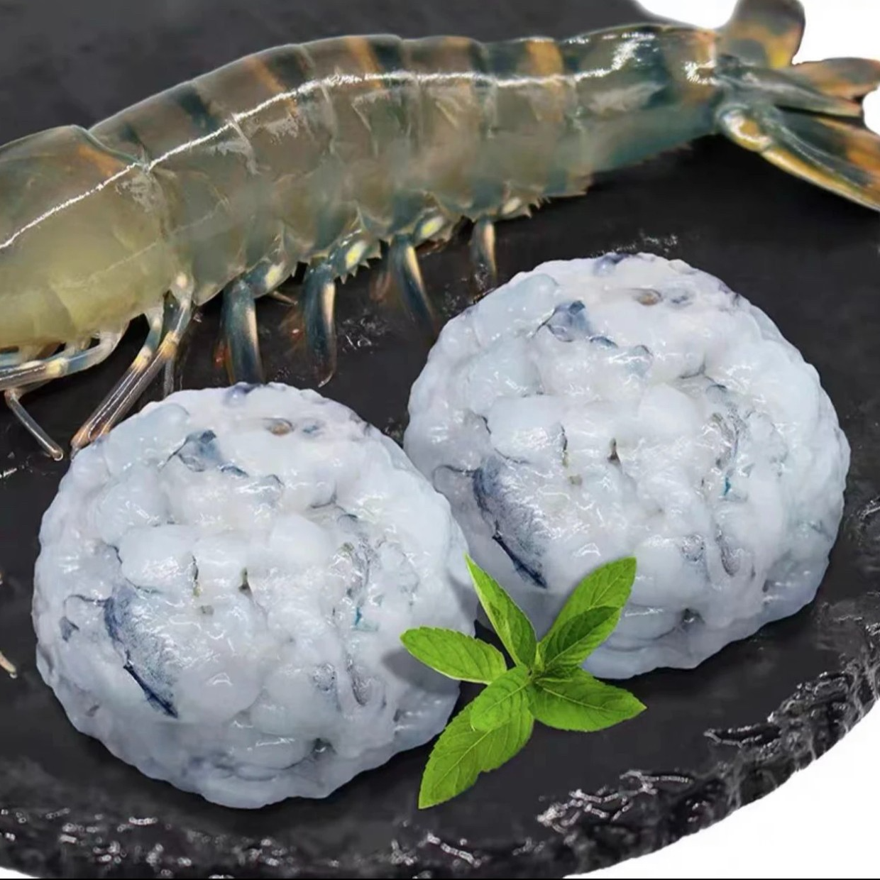 黑虎虾滑 新鲜火锅食材 虾肉含量≥95% 100g/包*10包