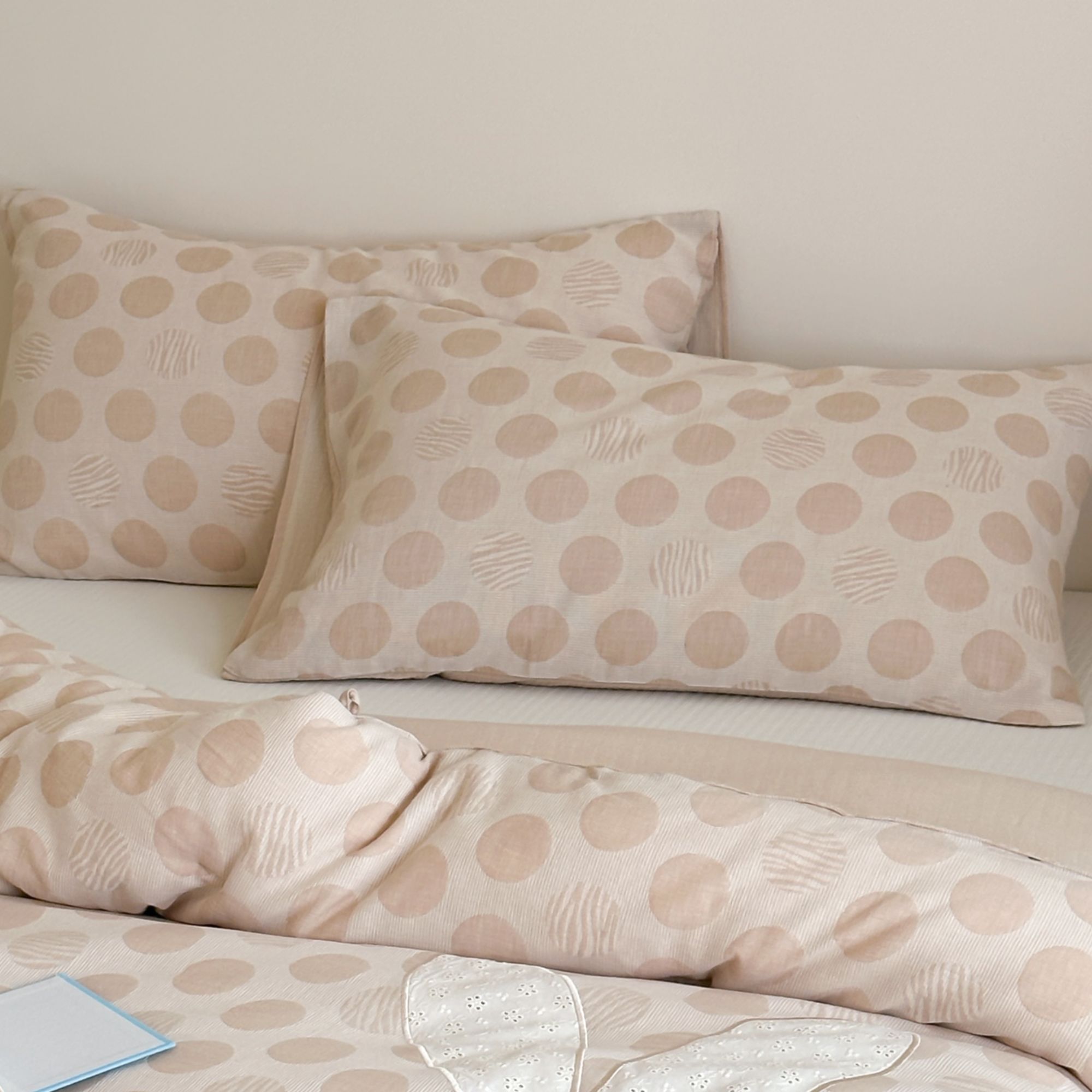 【被子同款枕套】全棉双层纱枕套一对