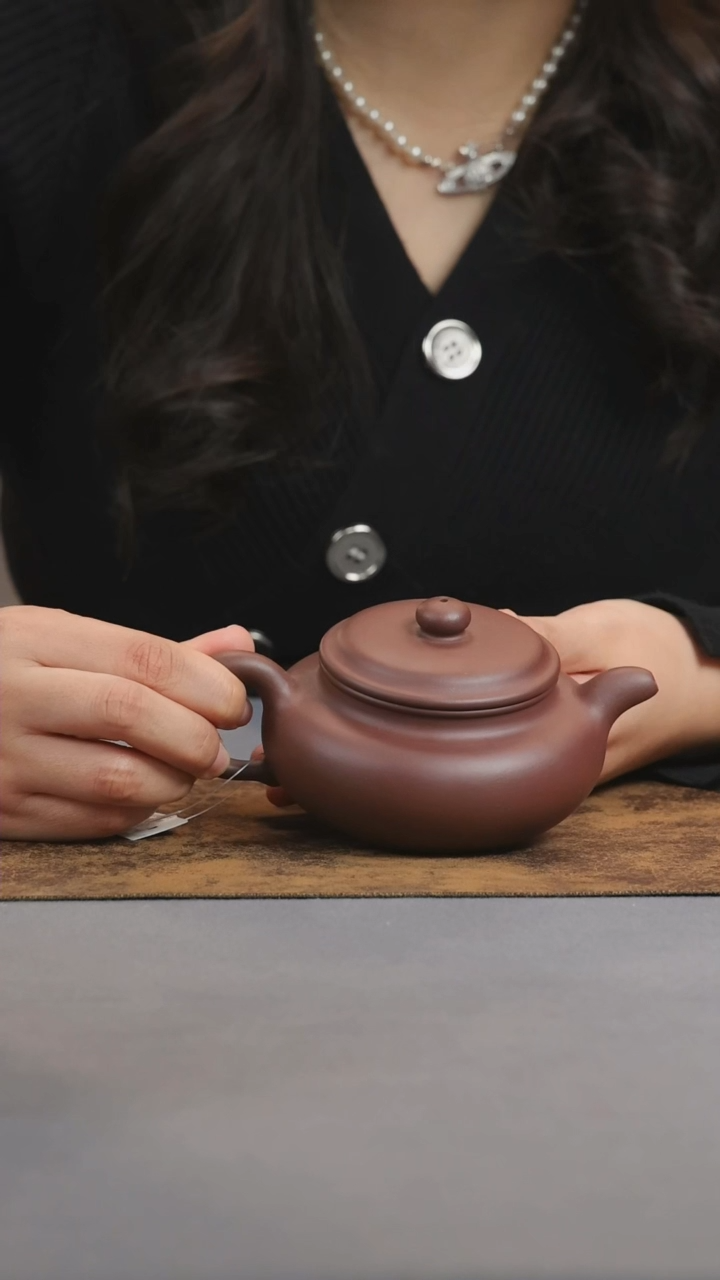 【闪购商品】紫砂茶壶仿古-紫泥-245cc