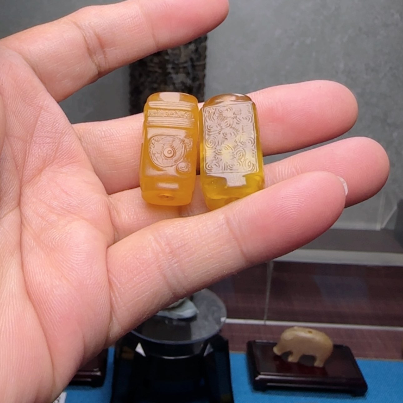 【闪购商品】蛇纹石玉挂件未镶嵌用****2