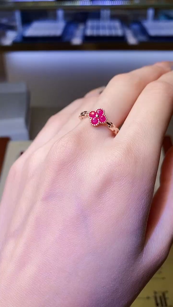 【闪购商品】红宝石戒指银S925镶嵌.