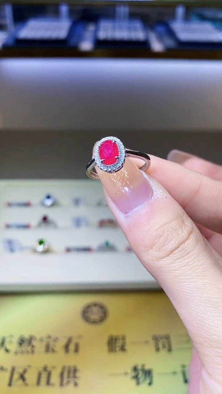 【闪购商品】红宝石戒指银S925镶嵌.
