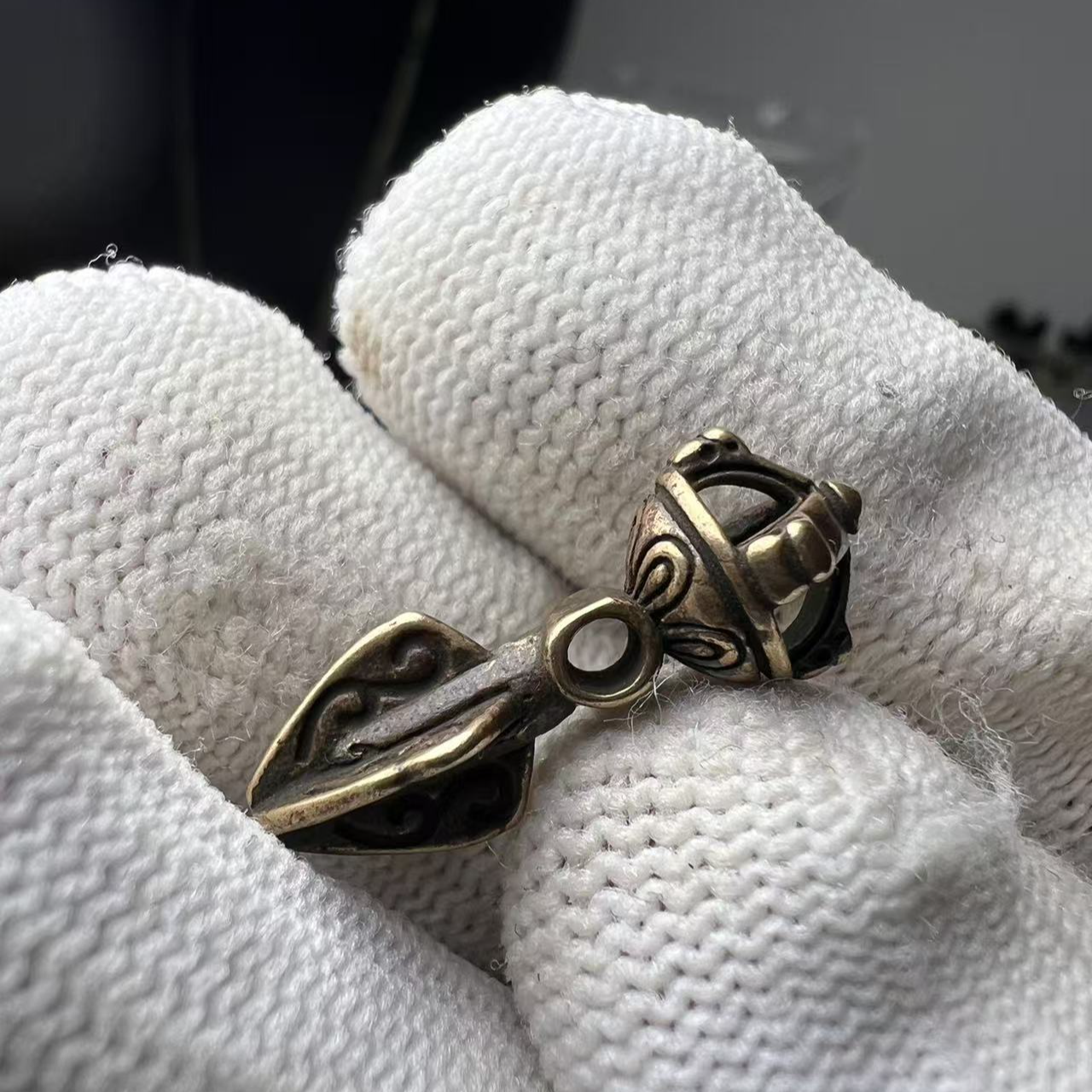 藏区小尺寸配饰 紫利玛铜材质 