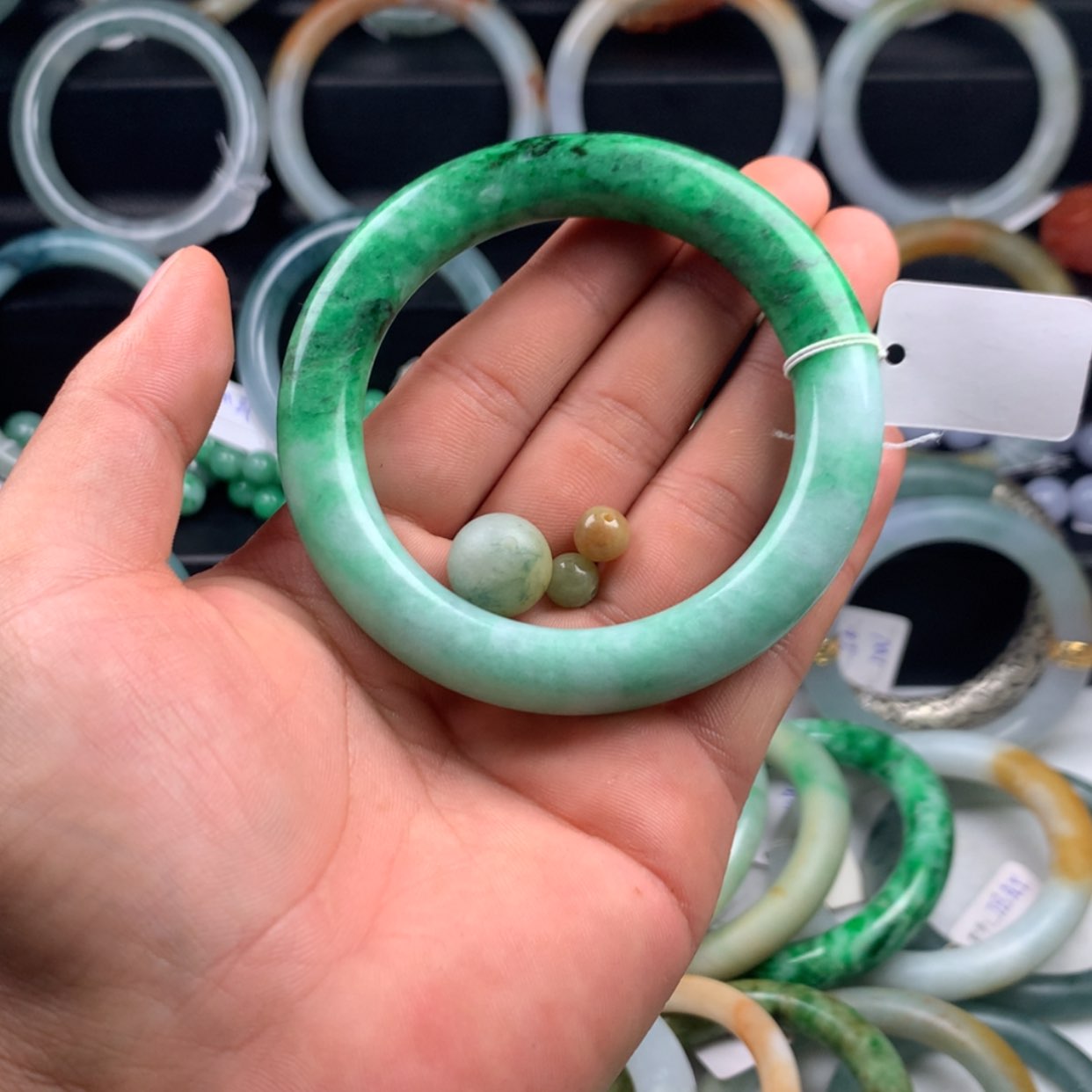 【闪购商品】翡翠手镯未镶嵌秋**蟹