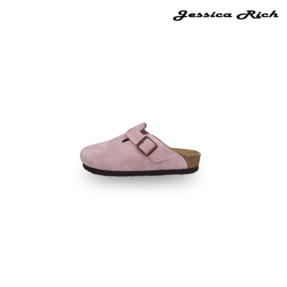 Jessica 休闲软底舒适百搭穆勒拖厚底简约包头半拖防滑平底